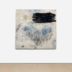 Untitled by Oscar Murillo, 2011, oil and oilstick on canvas and linen, sold Nov 2021
