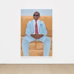 Soimadou Ali Ibrahim, Relax and take notes, 2020, acrylic on canvas