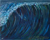 Raymond Pettibon, Untitled (The view from beyond the breakers), 1988–1994, oil on canvas