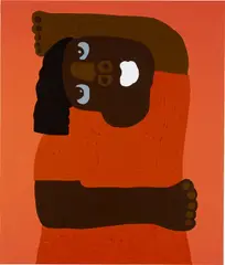 Self 20 by Isshaq Ismail, 2020, acrylic on canvas, sold Nov 2021