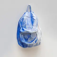 Daniel Arsham, Blue Gradient Backpack, 2017, paint on hydrostone