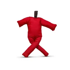 Diamond Stingily, Hergott (Red), 2018, cotton, stuffing and flashlight