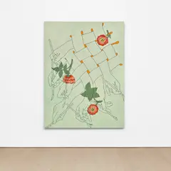 Caitlin Keogh, A Name is a Ribbon, 2018, acrylic on canvas