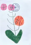 Jonas Wood, B-Ball Plant, 2016, colored pencil on paper