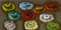 No Marigold by Ross Bleckner, 1997, oil on linen, sold Nov 2021