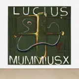Julian Schnabel, Lucius Mummius X, 1987, oil, spray enamel, gesso and modeling paste on tarp