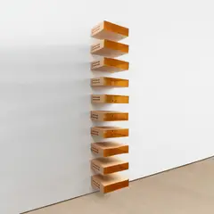 Jose Dávila, Untitled, 2015, gold leaf on cardboard boxes and bottle caps