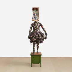 vanessa german, a stunning rebuke to the manufacture of your benevolence by the fat negro sculpturess v.german upon the rape of her bountiful wholeness., 2016, mixed-media assemblage