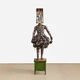 vanessa german, a stunning rebuke to the manufacture of your benevolence by the fat negro sculpturess v.german upon the rape of her bountiful wholeness., 2016, mixed-media assemblage