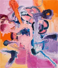 Bjarne Melgaard, Theresa hearing voices from the kitchen sink, 2013, oil on canvas