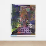 Michael Williams, You're Not Boarding Till Group 40, 2015, inkjet and airbrush on canvas
