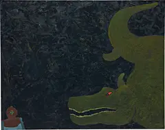 William Dutterer, Eye Contact, 1984, oil on canvas