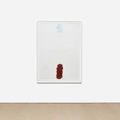 Analia Saban, OFFSET: Two Pipes (one faces up, one faces down), 2010, laser cut acrylic and acrylic on un-stretched canvas