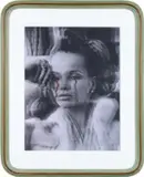 Francesco Vezzoli, Veruschuka is Expected to be Here, 2001, color laser print on canvas with metallic embroidery, in artist's frame