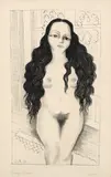 Diego Rivera, Nude with Long Hair (Desnudo de Lola Olmedo, Lola Olmedo Nude) (G. 895), 1930, Lithograph, on Umbria Italia paper, with full margins