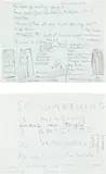 Louise Bourgeois, Untitled (The House is Waiting For You), 1992, Unique two sided note page with sketches in graphite