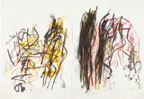 Joan Mitchell, Trees I, 1992, Monumental lithograph in colors, on two sheets of Rives BFK paper (as issued), the full sheets