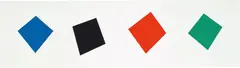Ellsworth Kelly, Blue/Black/Red/Green (G. 1883, A. 293), 2001, Monumental lithograph in colors, on Lanaquarelle paper, with full margins