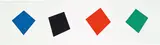 Ellsworth Kelly, Blue/Black/Red/Green (G. 1883, A. 293)