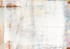 Snow White (B. 132) by Gerhard Richter, 2005, Unique variant with hand-worked white acrylic and graphite on offset lithograph in yellow, red, blue and black, on light, sold Apr 2021
