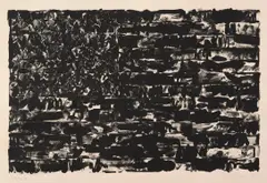 Jasper Johns, Flag I (U.L.A.E. 4), 1960, Lithograph, on Arches paper, with full margins