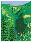 Untitled No. 21, from The Yosemite Suite by David Hockney, 2010, iPad drawing in colors, printed on wove paper, with full margins, sold Apr 2021