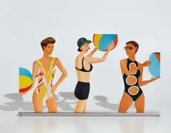 Alex Katz, Chance, 2016, Three cutouts from shaped powder-coated aluminum, printed with UV cured archival inks and mounted to 1/8 inch polished aluminum base, contained in the original foam lined cardboard box