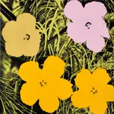 Flowers (F. & S. 67) by Andy Warhol, 1970, Screenprint in colors, on wove paper, the full sheet, sold Apr 2021