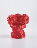 Claes Oldenburg, Fire Plug Souvenir - "Chicago August 1968" (P. 10), 1968, Plaster sculpture painted in red