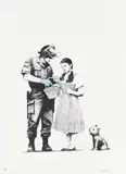 Stop & Search by Banksy, 2007, Screenprint in colors, on Arches 88 paper, with full margins, sold Apr 2021