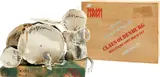 Claes Oldenburg, Miniature Soft Drum Set (S. 1969.06, P. 12, A. & P. 61), 1969, The rare complete set of the screenprint on canvas, wash-line, wood and spray painted multiple, with accompanying screenprinted wove paper-covered wood base (as issued), with accompanying title page and plastic snap button bag, all contained in the original plywood dovetail presentation box with printed artist's name, title and publisher