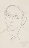 Choix de Pages de Paul Léautaud (D. bks 14) by Henri Matisse, 1946, Lithograph, on Chine volant paper, bound (as issued), contained as the frontispiece in the complete volume edited by And, sold Apr 2021
