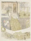 Édouard Vuillard, Le Jardin devant l’atelier (The Garden in Front of the Workshop) (R.-M. 45), 1901, Lithograph in colors, on Chine paper, with full margins