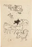 Pierre Bonnard, Les Chiens (Dogs) (R.-M. 25, B. 25), 1893, Lithograph, on Japanese paper, with full margins