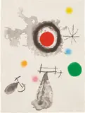 Joan Miró, Astre et fumée (Star and Smoke) (D. 424), 1967, Etching, aquatint and carborundum in colors, on Mandeure rag paper, with full margins