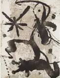 Joan Miró, Rupestres I (Cave Paintings I) (D. 1035), 1979, Etching and aquatint, on Arches paper, the full sheet