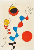 Couleurs enlaces dans le fil de fer (Colors Entwined in the Wire) by Alexander Calder, c. 1965, Lithograph in colors, on wove paper, the full sheet, sold Apr 2021