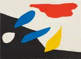 Untitled [Red Cloud] by Alexander Calder, 1970, Lithograph in colors, on Arches paper, the full sheet, sold Apr 2021