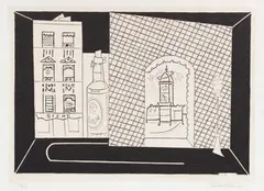 Arch No. 1 (C. & M. 6) by Stuart Davis, 1929, Lithograph, with Chine collé to Rives BFK paper, with full margins, sold Apr 2021