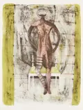 Mujer con Medias Malva (Woman with Mauve Stockings), from Mujeres (Women) (P. 115) by Rufino Tamayo, 1969, Lithograph in colors, on wove paper, with full margins, sold Apr 2021