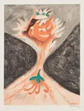 Rufino Tamayo, Tezcatlipoca, el diablo de México (Tezcatlipoca, The Devil of Mexico), from Aztlán, sueños mexicanos (Aztlan, Mexican Dreams) (P. 40)