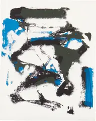 Joan Mitchell, Untitled (Blue Sky), 1959, Screenprint in colors, on wove paper, with full margins