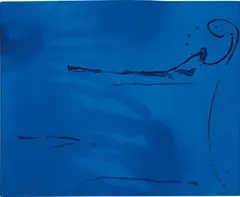 Helen Frankenthaler, Blue Current (H. 134), 1987, Aquatint, etching, lithograph and engraving in colors, on Rives BFK paper, the full sheet