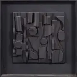 Louise Nevelson, Symphony Three, 1974, Polyester resin sculpture relief,
