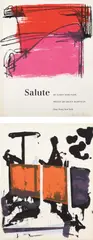 Salute: two plates by Grace Hartigan, 1960, Two screenprint in colors, on wove paper, the full sheet, sold Apr 2021