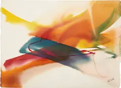 Paul Jenkins, Untitled, 1964, Watercolor painting, on Arches watercolor paper