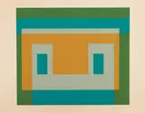 I-S Va I, from Six Variants portfolio (D. 192.1) by Josef Albers, 1969, Screenprint in colors, on Arches paper, with full margins, sold Apr 2021