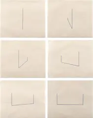 Untitled (J. 22-27) by Fred Sandback, 1976, The complete set of six lithographs in colors, on handmade paper, with full margins, sold Apr 2021