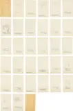 Andy Warhol, A is an Alphabet (F. & S. IV.1-14, 16-26), 1953, Set of 25 offset lithographs (lacking O ), on wove paper, with accompanying poetry by Ralph Thomas Ward (Corkie), and front cover with title label and back cover, the full sheet all unbound