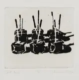 Wayne Thiebaud, Candy Apples, 1964, Aquatint, on handmade Rives paper, with full margins